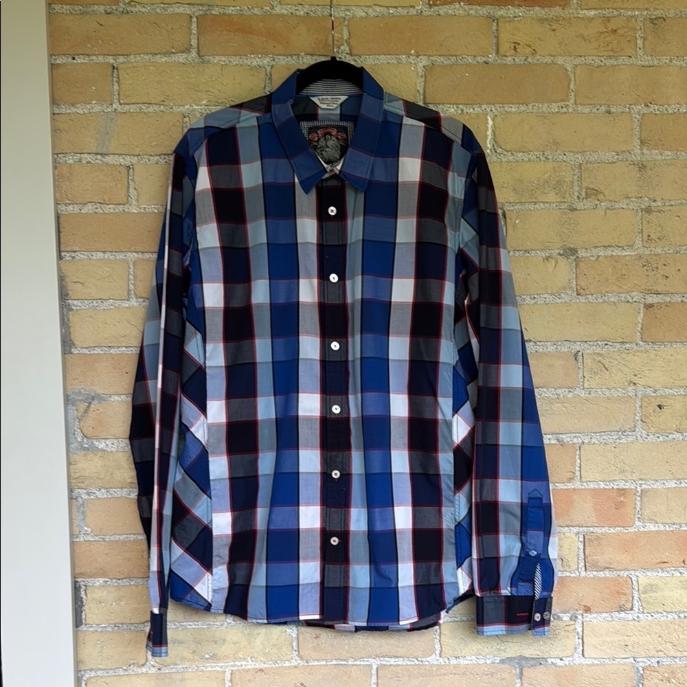 Martinique Blue Checkered Men's Shirt